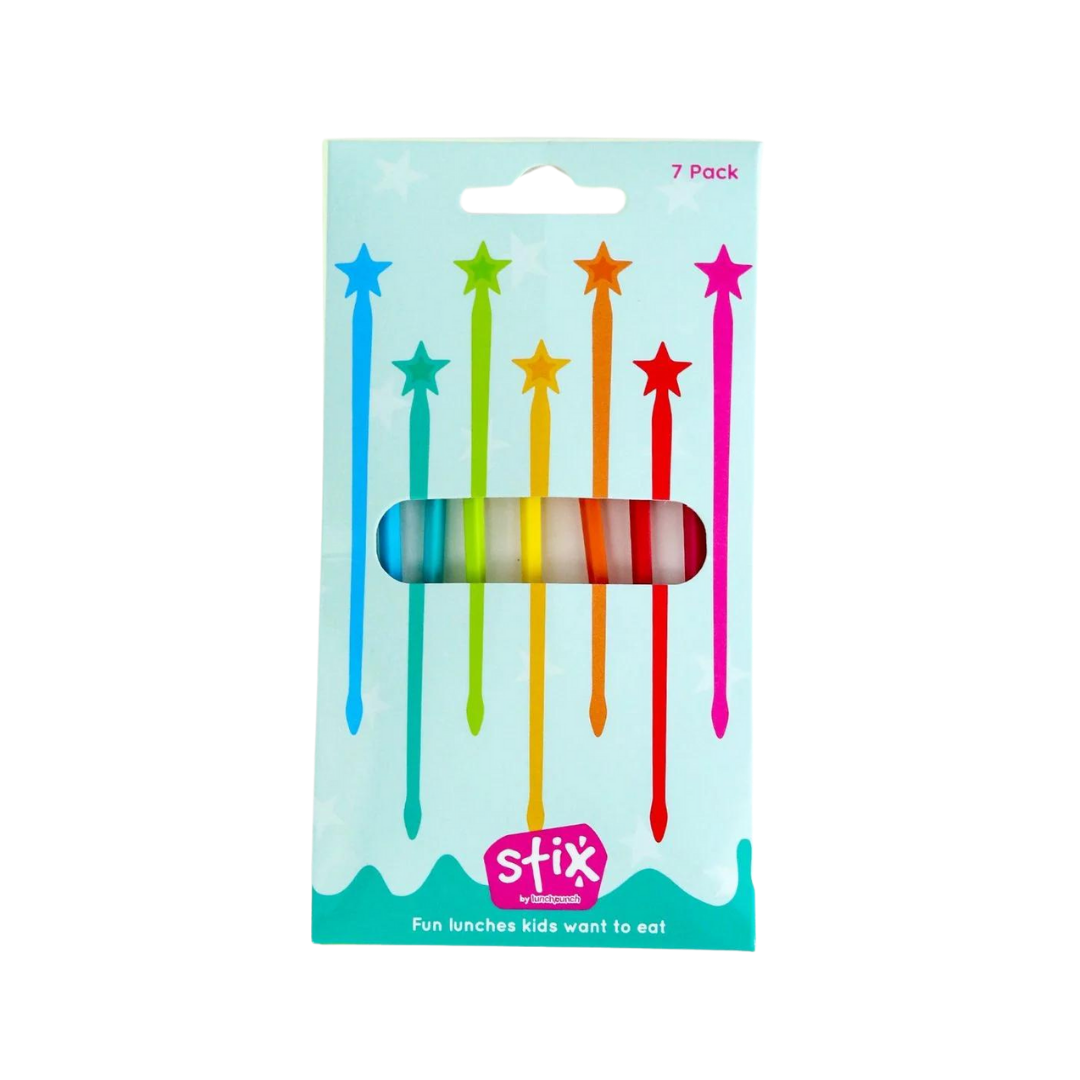 Almoço Ponche Pacote com 7 Espetos Stix - Arco-íris