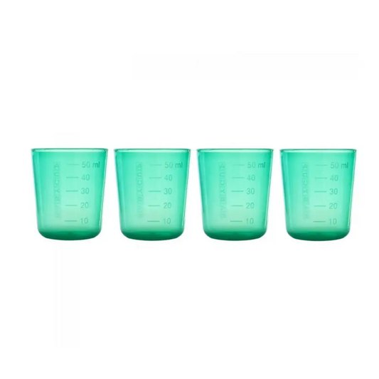Conjunto de 4 copos Babycup Baby - Verde