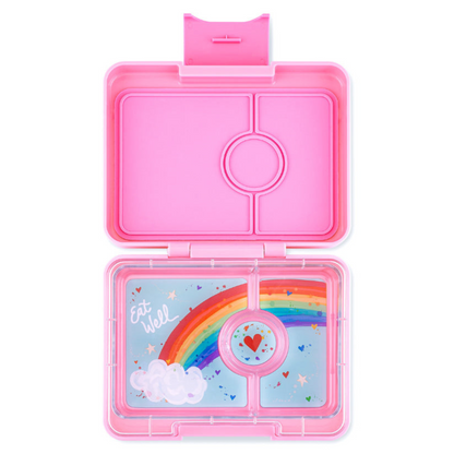 Fiambrera Yumbox Snack 3 secciones - Fifi Pink Rainbow