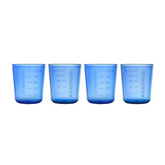 Conjunto de 4 copos Babycup Baby - Azul