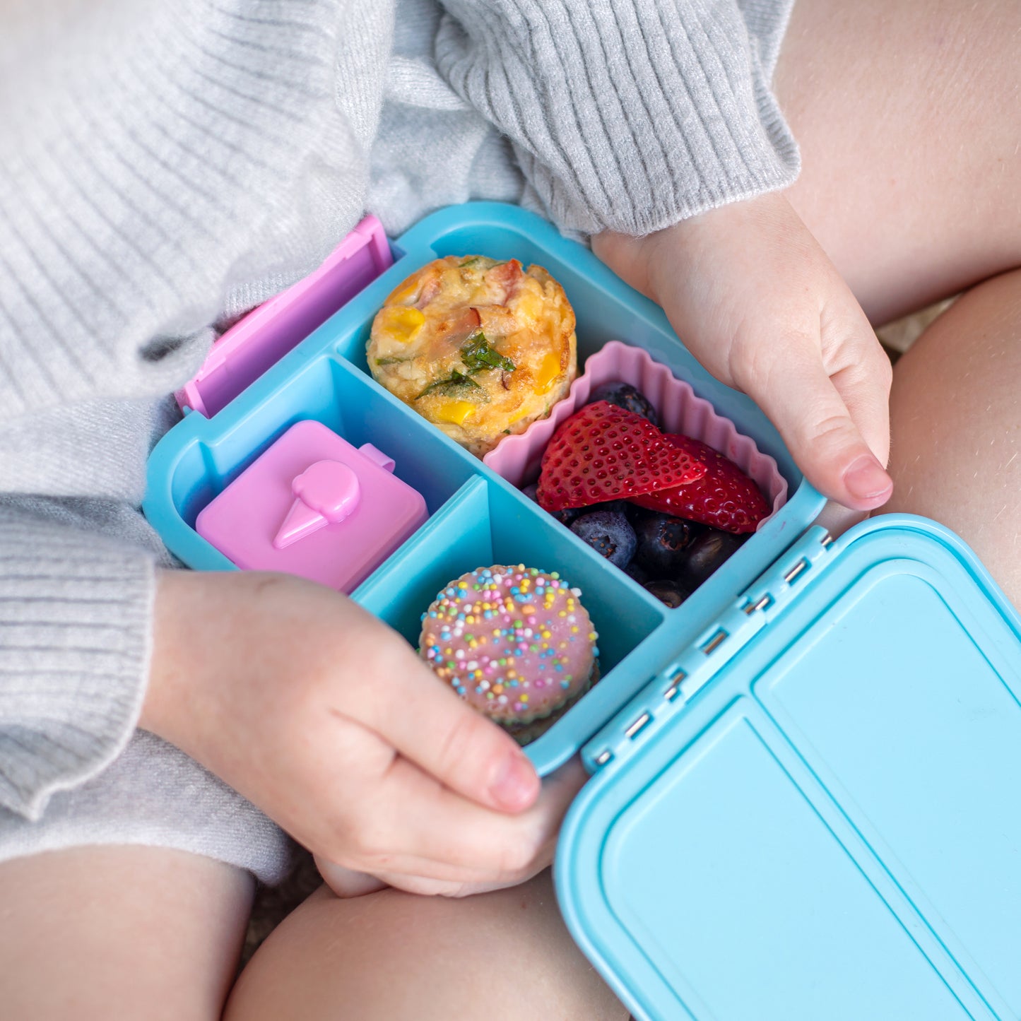 Boîte à Bento 2 Little Lunch Box Co - Bleu Ciel