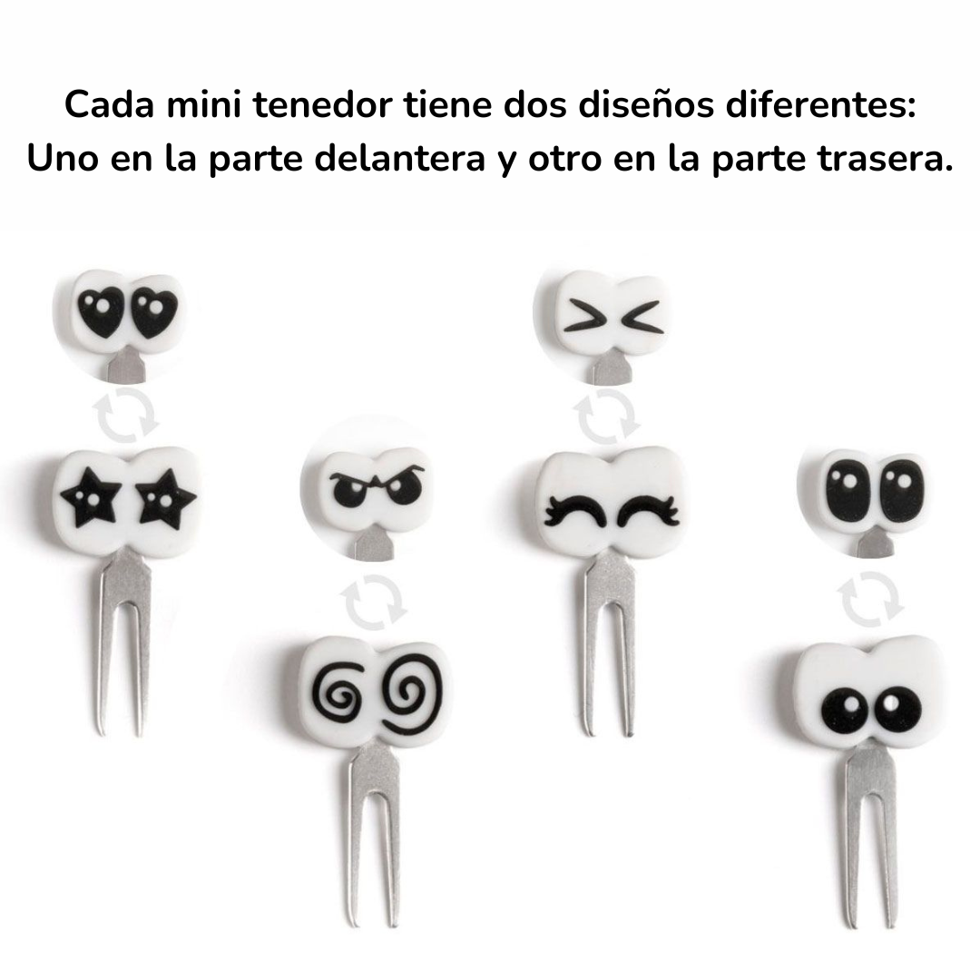 Mini Tenedores Lekkabox - Ojos