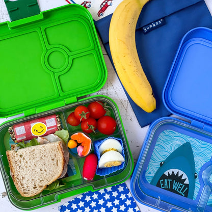 Fiambrera Yumbox Panino 4 secciones - Jurassic Green Dinosaur