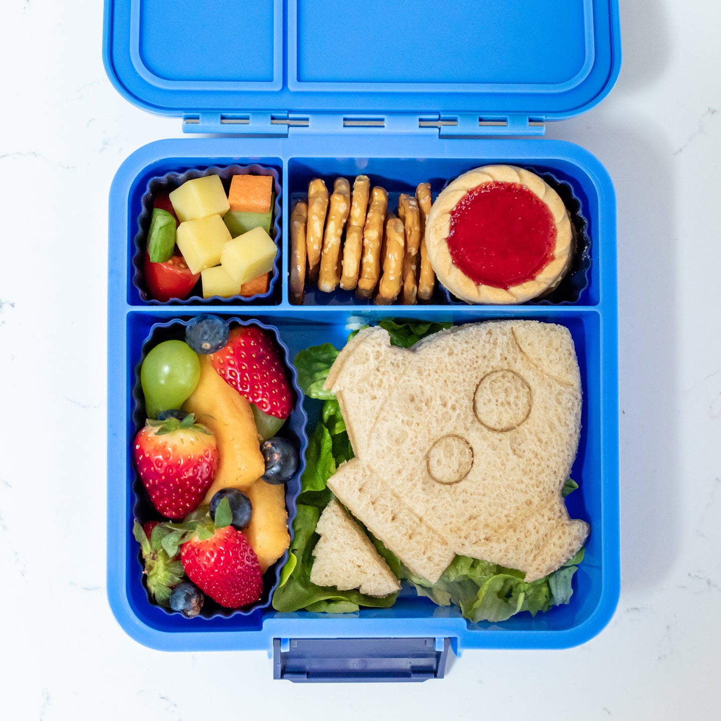 Fiambrera Bento 3 Little Lunch Box Co - Blueberry