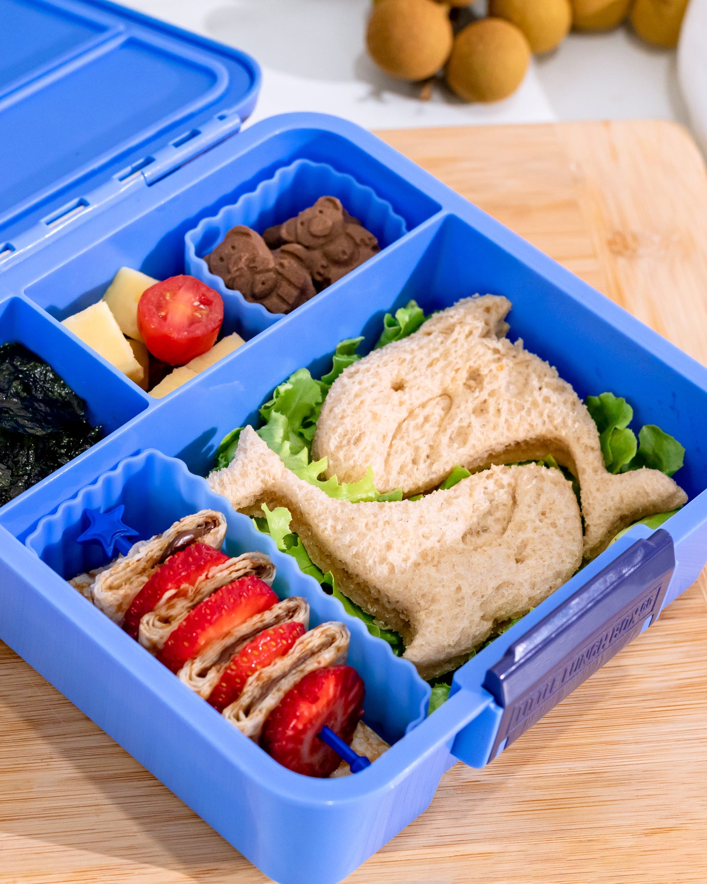 Fiambrera Bento 3 Little Lunch Box Co - Blueberry