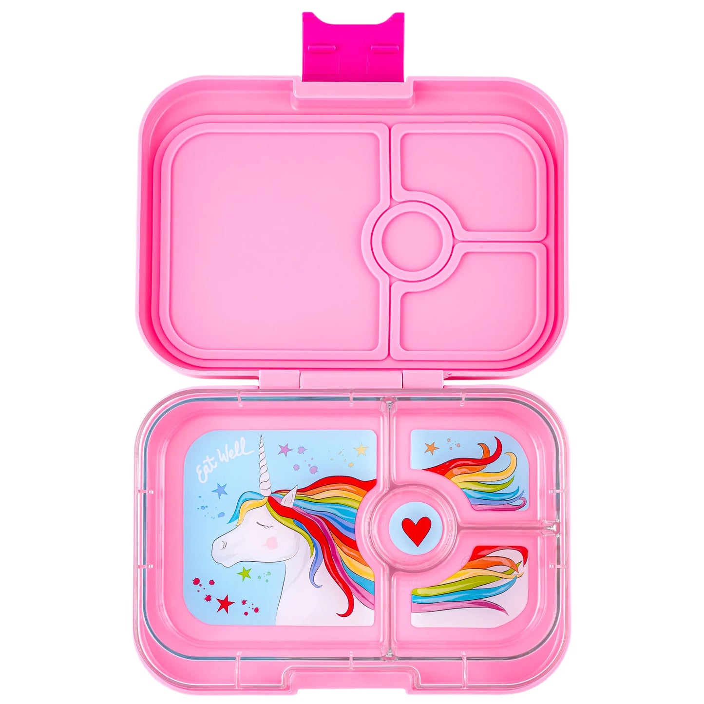 Yumbox Panino lancheira 4 seções - Fifi Pink Paris Je t'aime