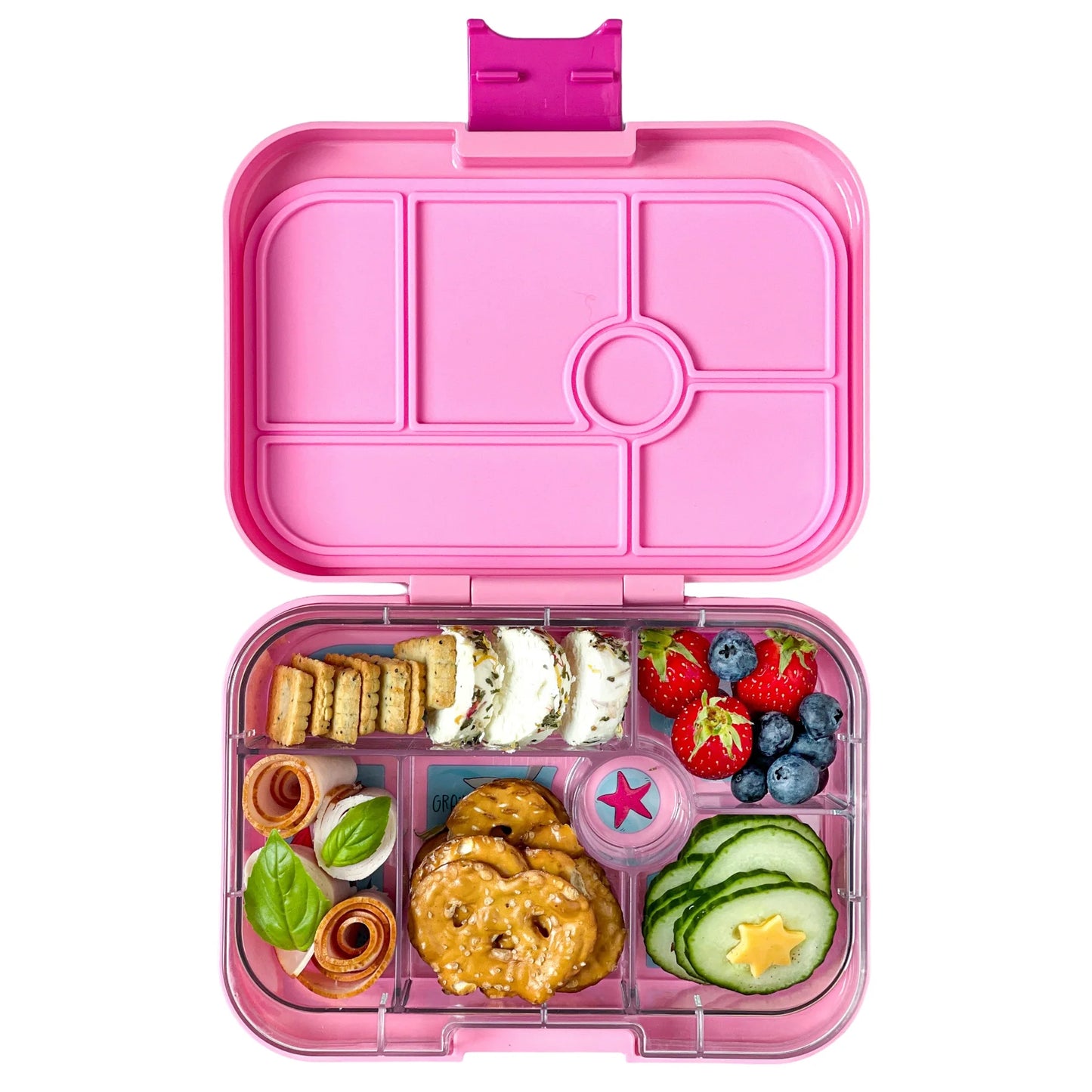 Yumbox Original Lunch Box 6 Seções - Fifi Pink Paris Je t'aime