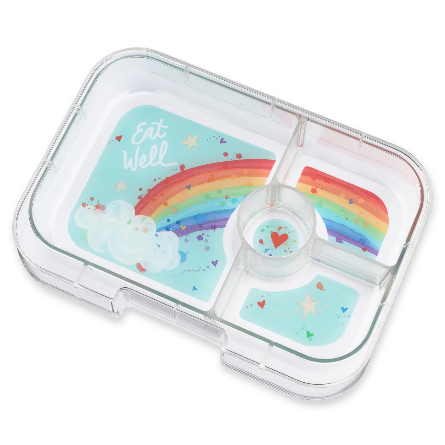 Fiambrera Yumbox Panino 4 secciones - Misty Aqua Rainbow