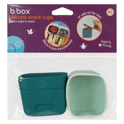 Cubos de lanches de silicone B.Box conjunto de 2 - Floresta