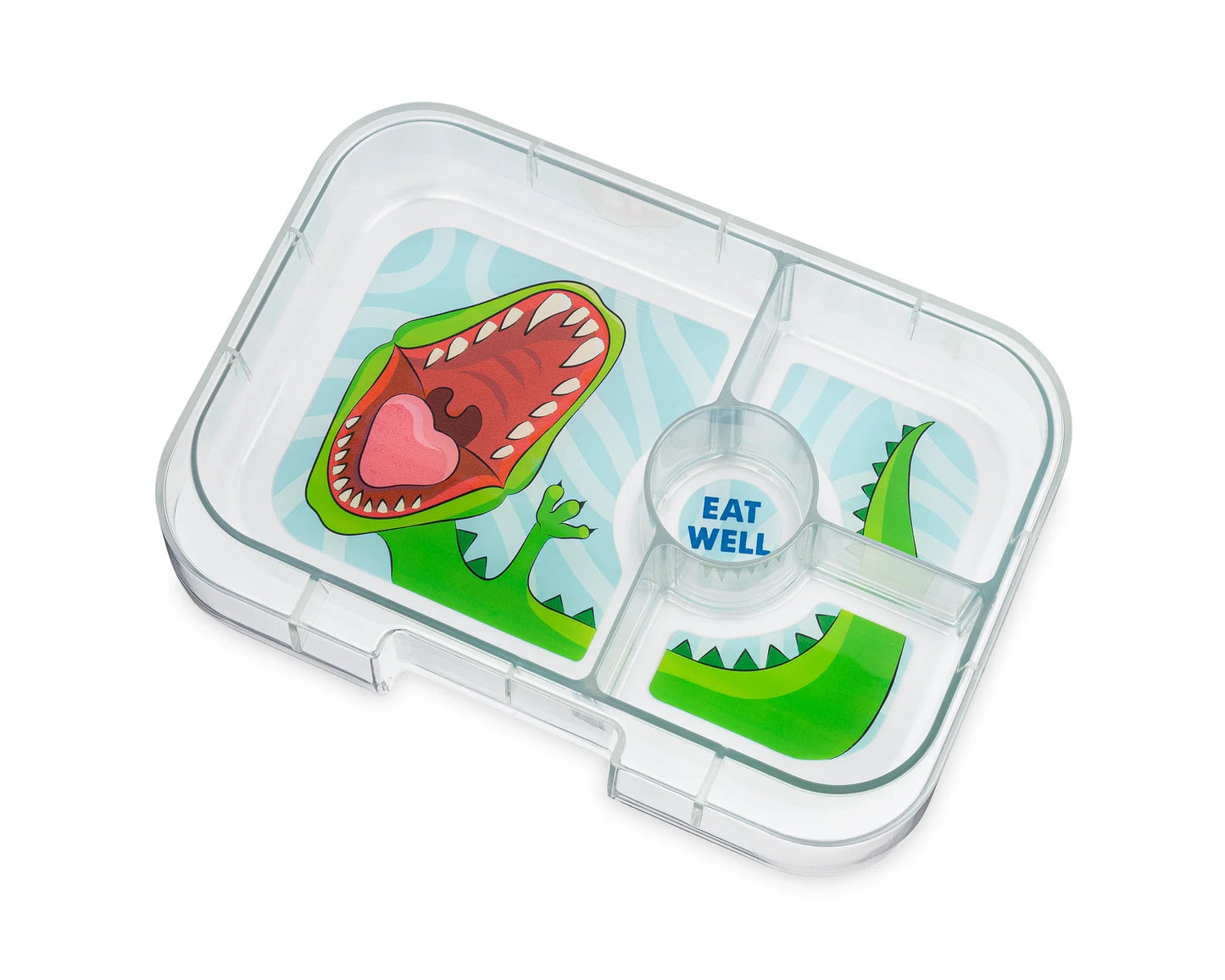 Fiambrera Yumbox Panino 4 secciones - Wow Red Dinosaur