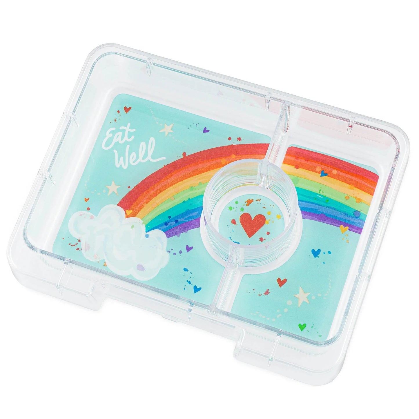 Yumbox Snack Boîte à Lunch 3 Sections - Power Pink Rainbow