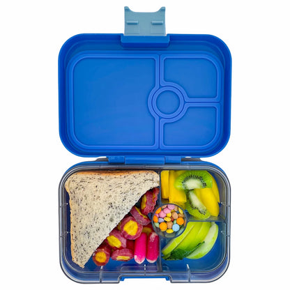 Fiambrera Yumbox Panino 4 secciones - Surf Blue Dinosaur