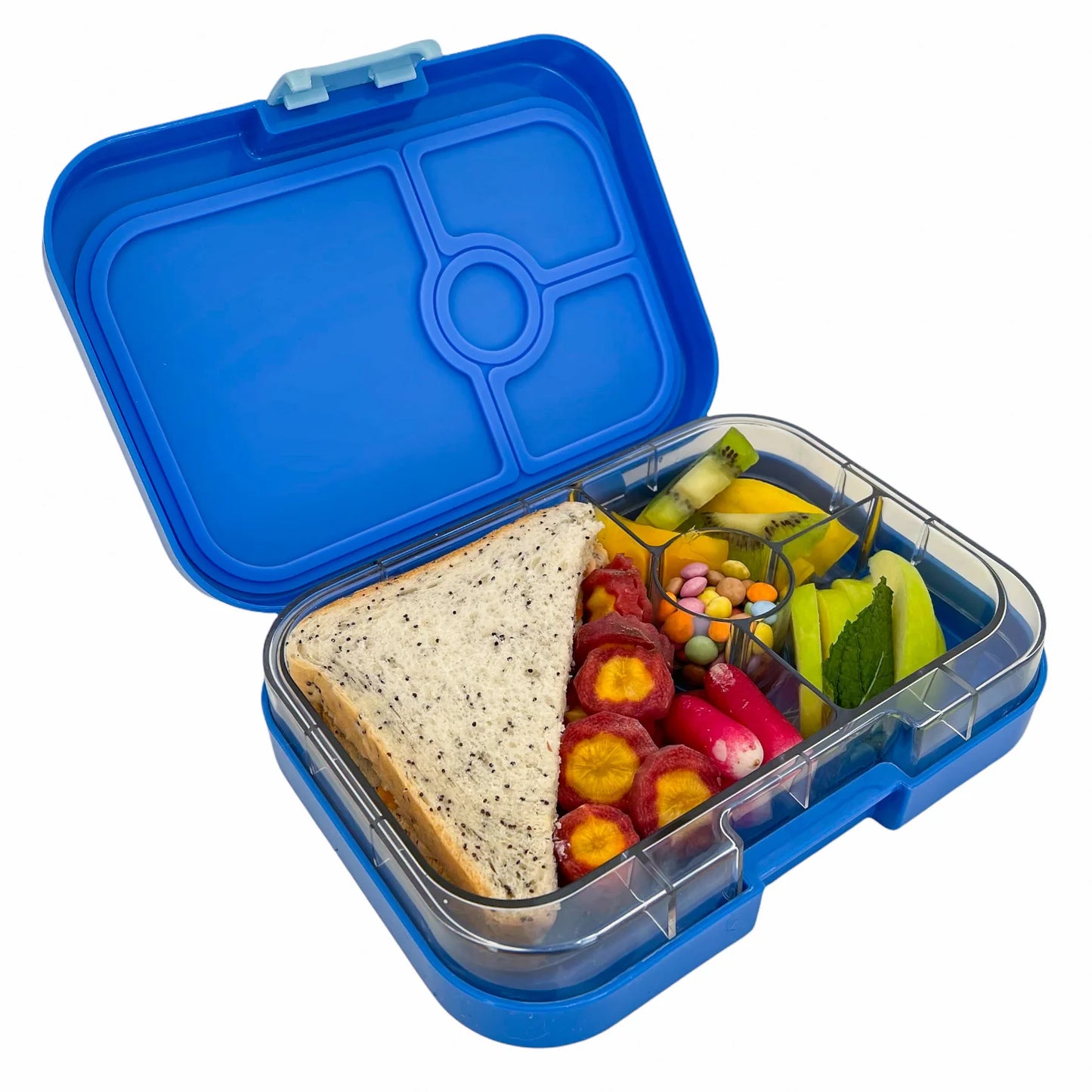 Yumbox Panino lancheira 4 seções - Fifi Pink Paris Je t'aime