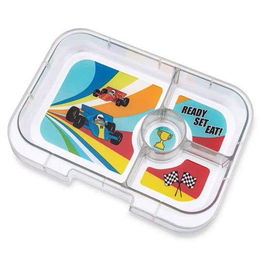 Bandeja para Yumbox Panino 4 secciones - Race Cars