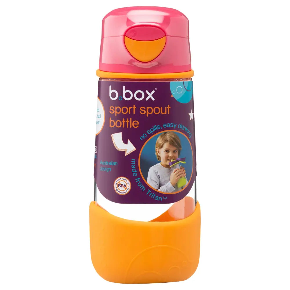 Botella con boquilla deportiva B.Box 450ml - Strawberry