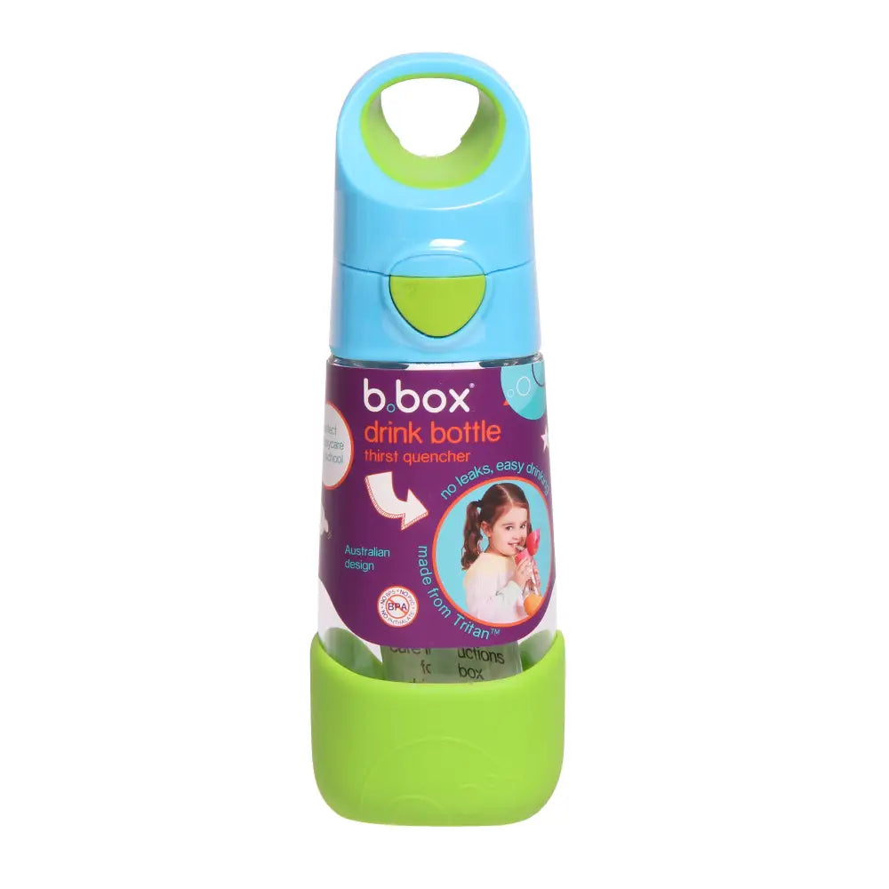 Botella con Pajita B.Box 450ml - Ocean Breeze - Azul - B.Box