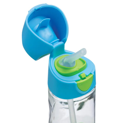 Botella con Pajita B.Box 450ml - Ocean Breeze - Azul - B.Box