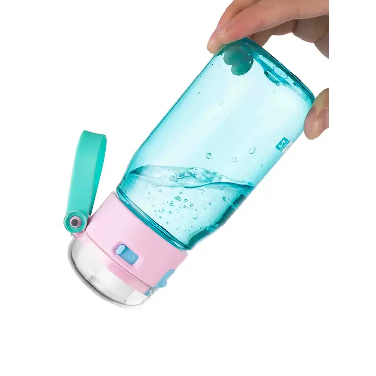 Botella Zoku Flip Gulp - Aqua 475ml - Aqua - Zoku