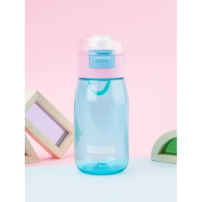 Botella Zoku Flip Gulp - Aqua 475ml - Aqua - Zoku