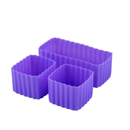 Cubos Bento Set de 3 mixto Little Lunch Box Co - Grape