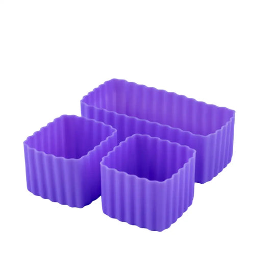 Cubos Bento Set de 3 mixto Little Lunch Box Co - Grape