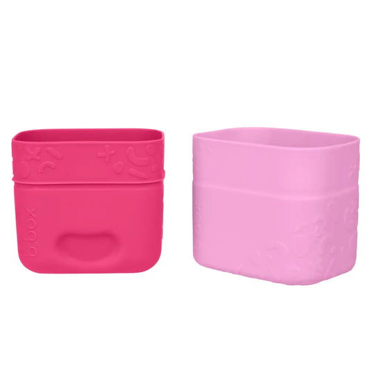 Cubos de Silicona para Snacks B.Box Set de 2 - Berry - Rosa