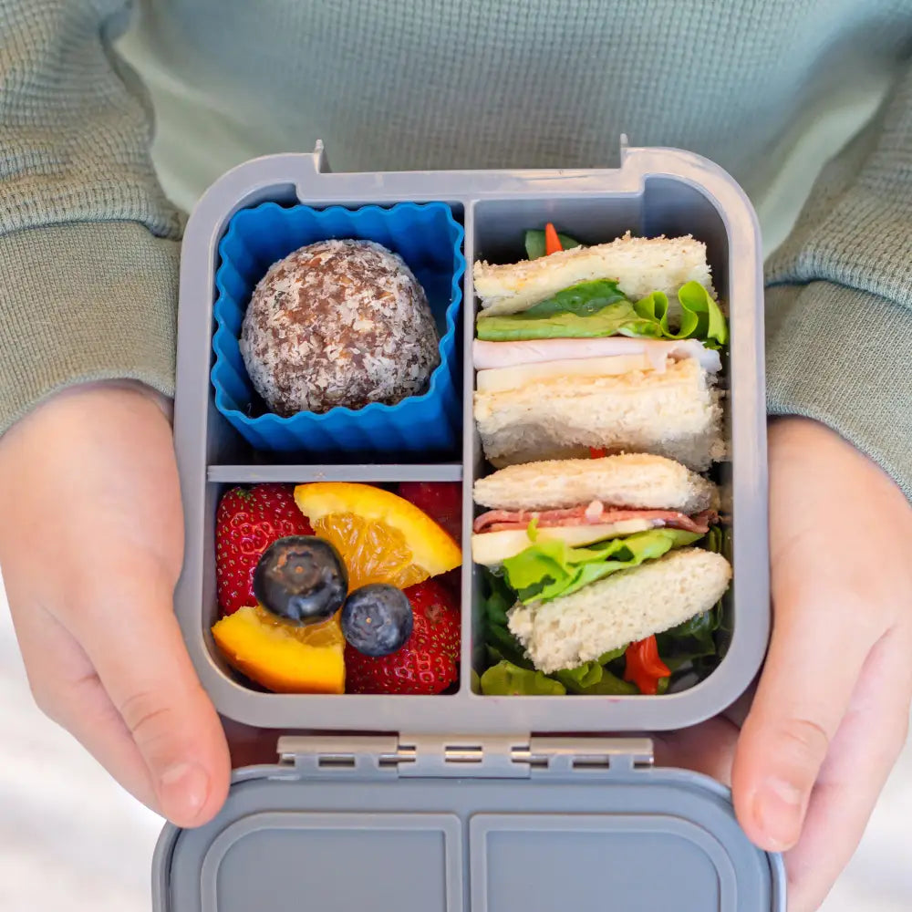 Fiambrera Bento 2 Little Lunch Box Co - Dark Grey - Gris