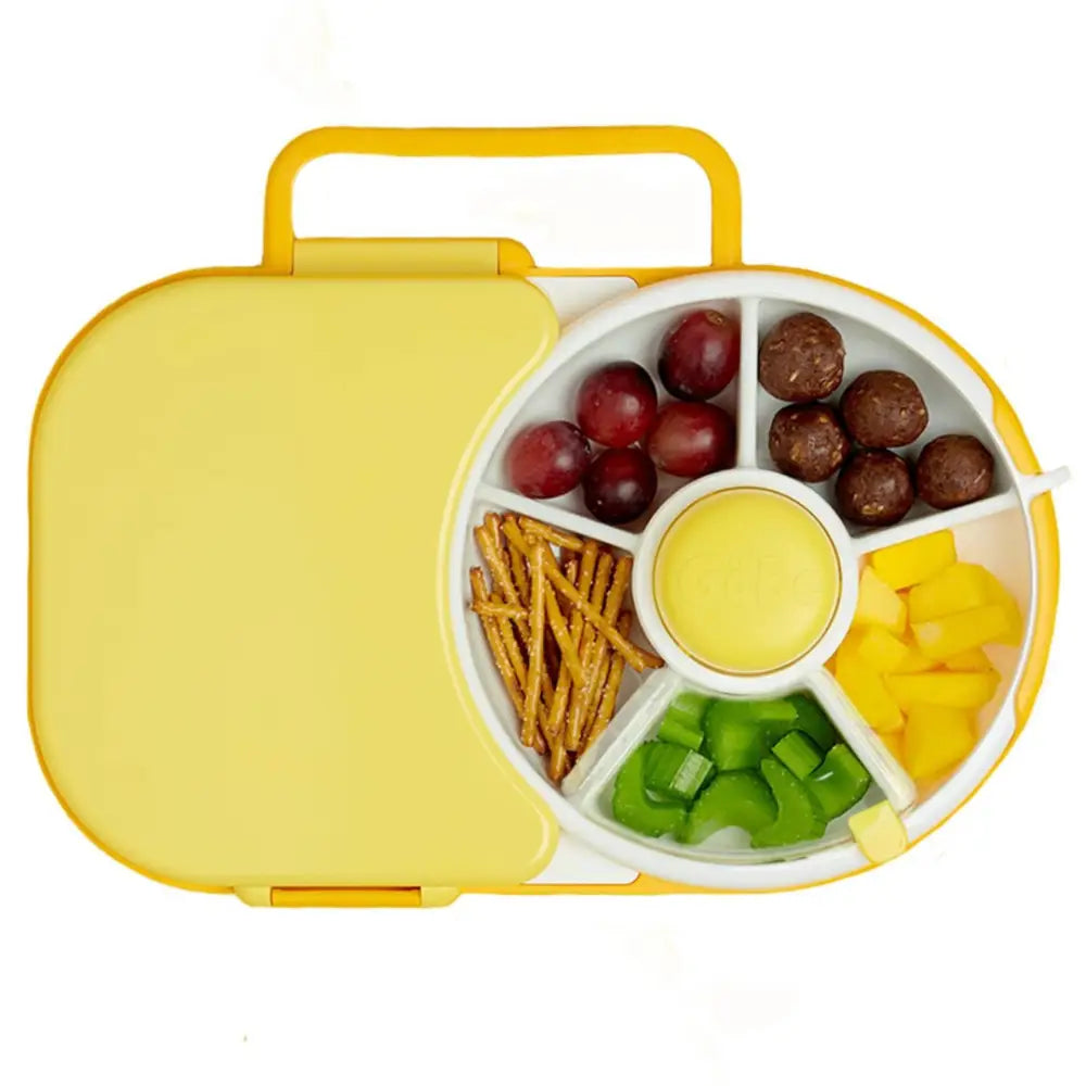 Fiambrera con Spinner para Snacks Göbe - Amarillo