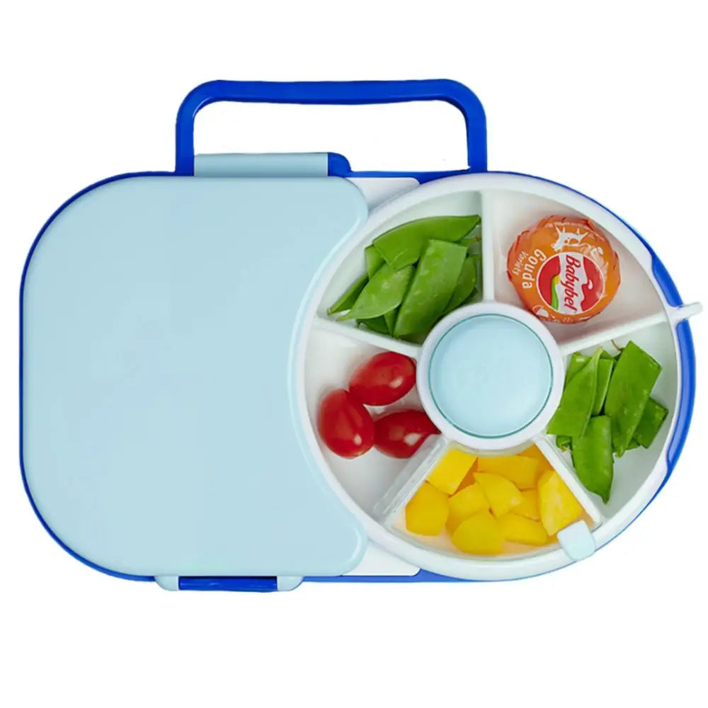 Fiambrera con Spinner para Snacks Göbe - Azul - Azul