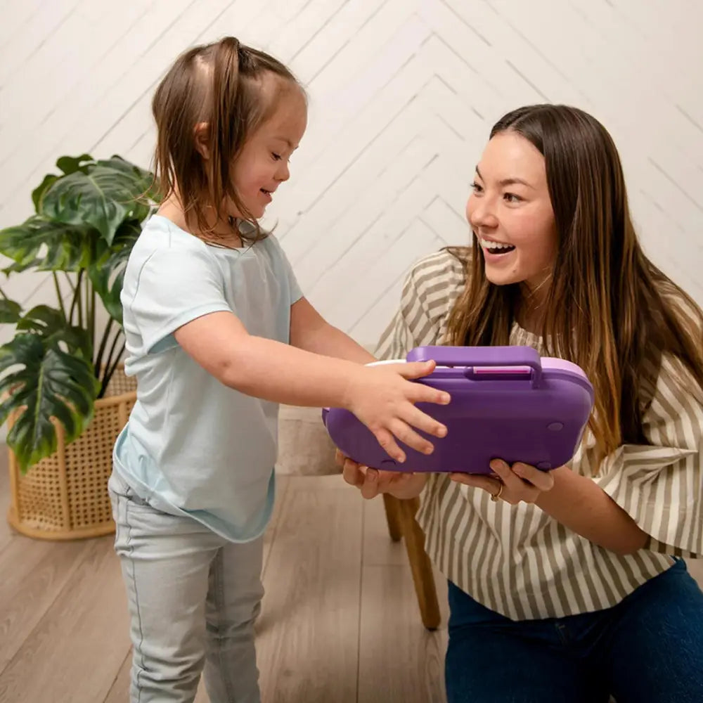 Fiambrera con Spinner para Snacks Göbe - Morado - Morado