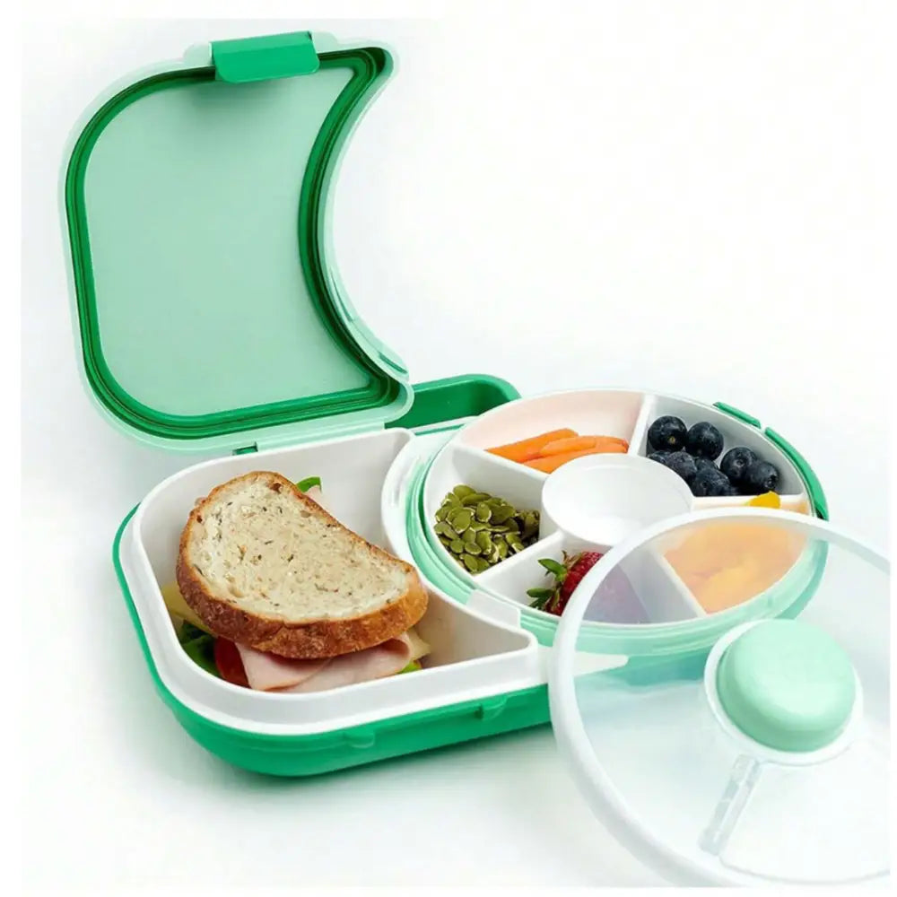 Fiambrera con Spinner para Snacks Göbe - Verde - Verde