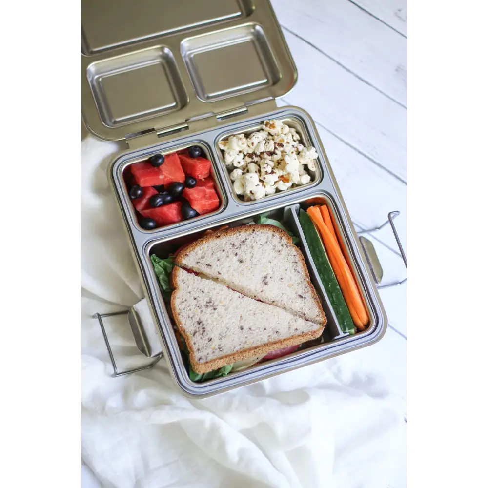Fiambrera de Acero Inoxidable Bento Maxi Lunch Box Co - Gris