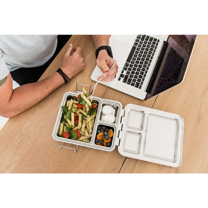 Fiambrera de Acero Inoxidable Bento Maxi Lunch Box Co - Gris