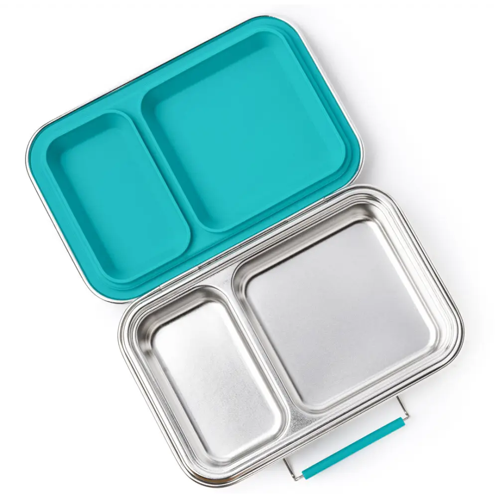 Fiambrera de Acero Inoxidable Lekkabox Duo - Teal - Teal