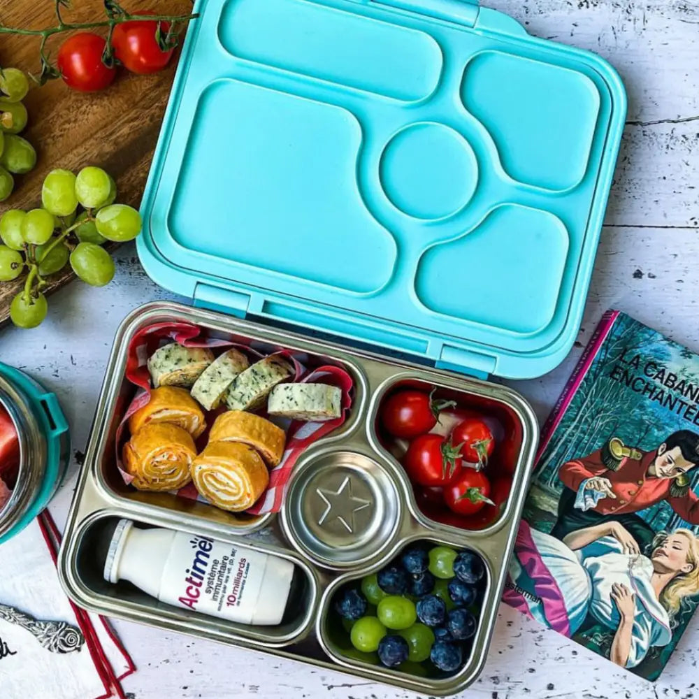 Fiambrera de Acero Inoxidable Yumbox Presto - Tulum Aqua