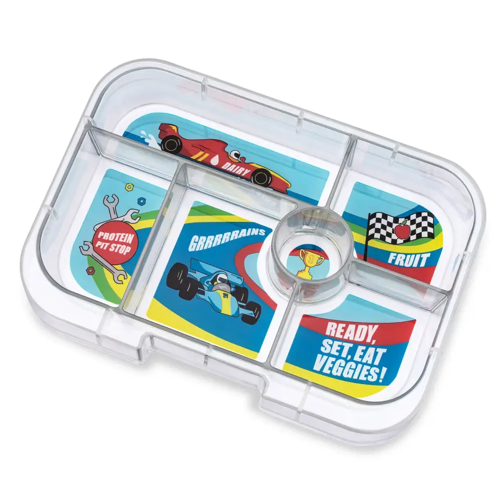 Fiambrera Yumbox Original 6 secciones - Roar Red Race Cars