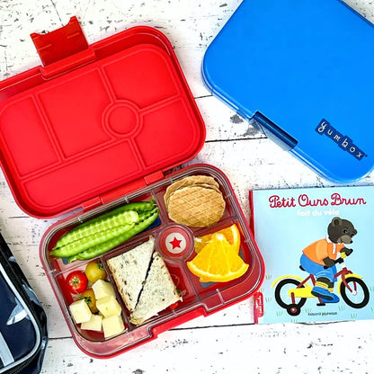 Fiambrera Yumbox Original 6 secciones - Roar Red Race Cars