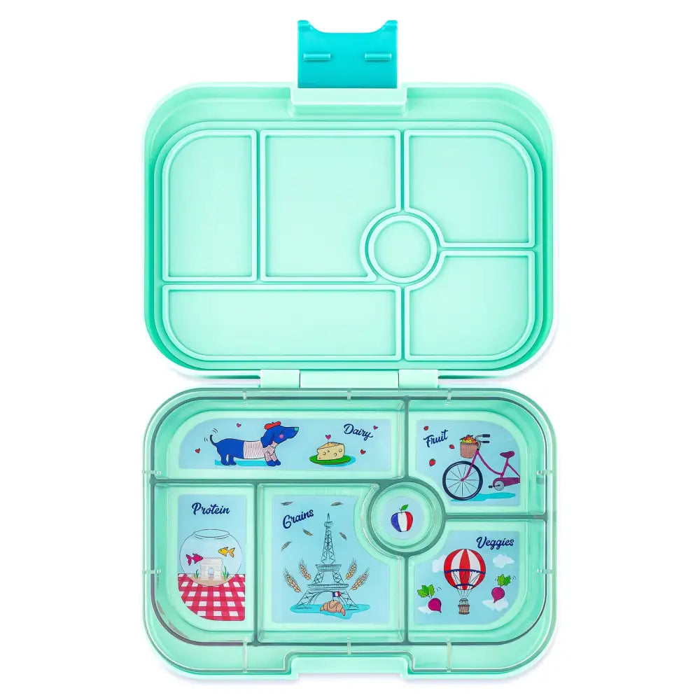 Fiambrera Yumbox Original 6 secciones - Serene Aqua Paris