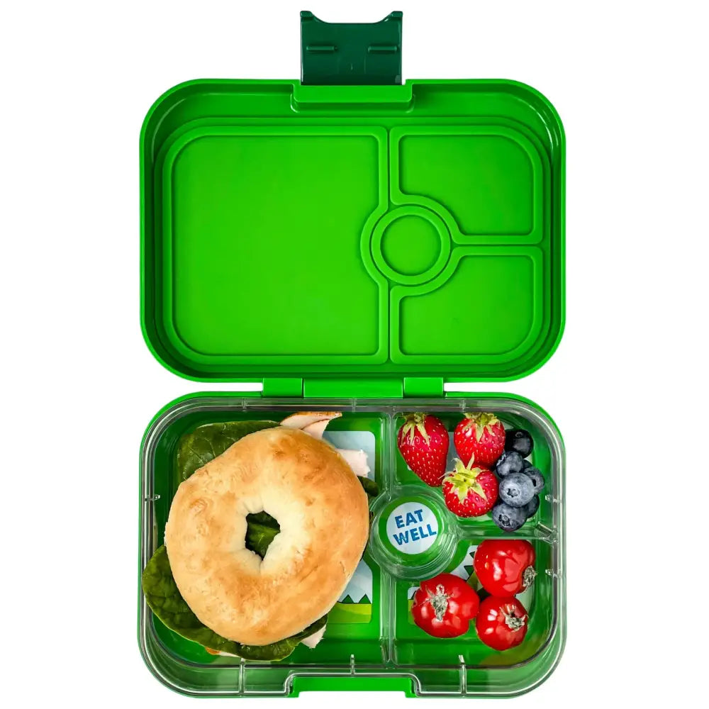 Fiambrera Yumbox Panino 4 secciones - Jurassic Green