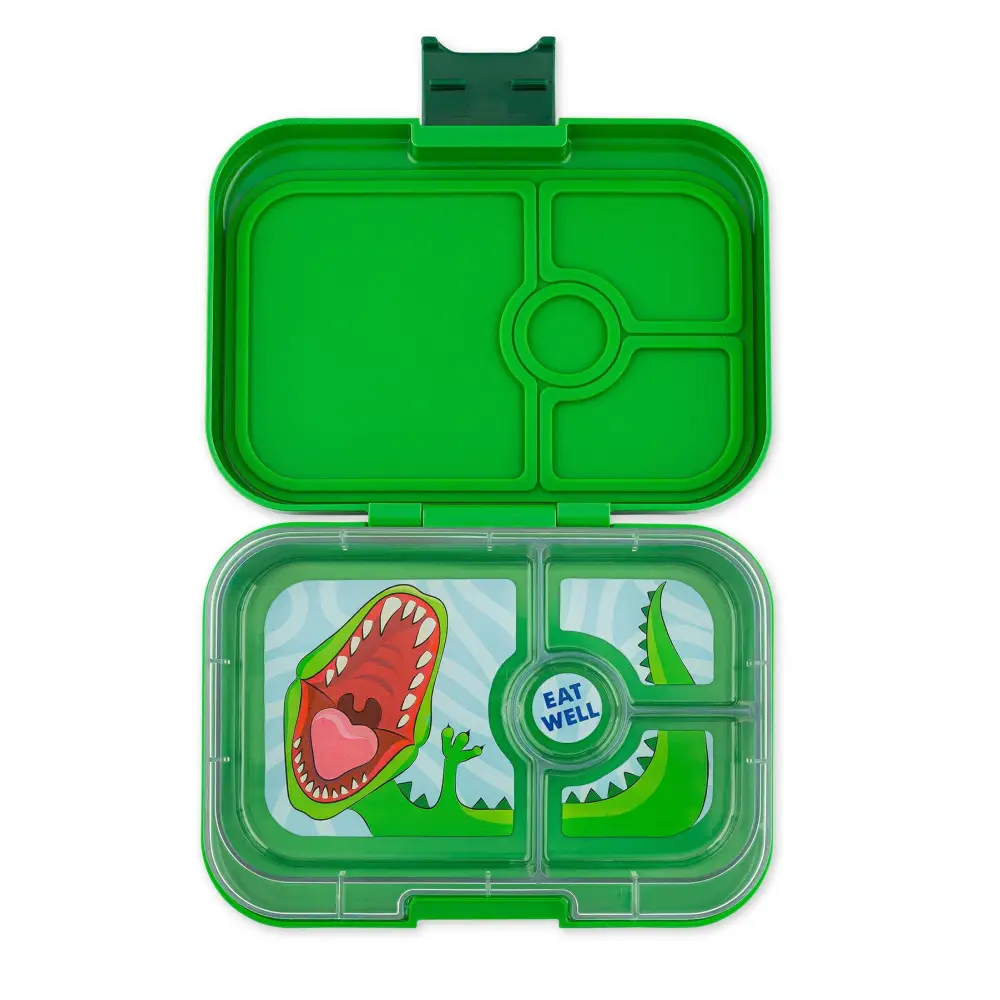 Fiambrera Yumbox Panino 4 secciones - Jurassic Green