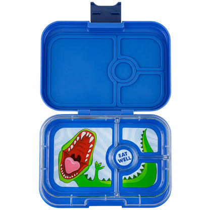 Fiambrera Yumbox Panino 4 secciones - Surf Blue Dinosaur