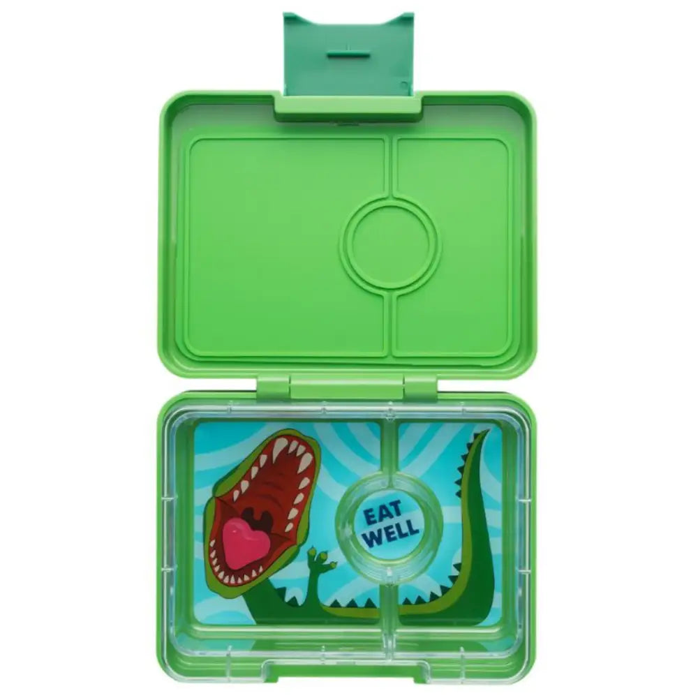 Fiambrera Yumbox Snack 3 secciones - Jurassic Green