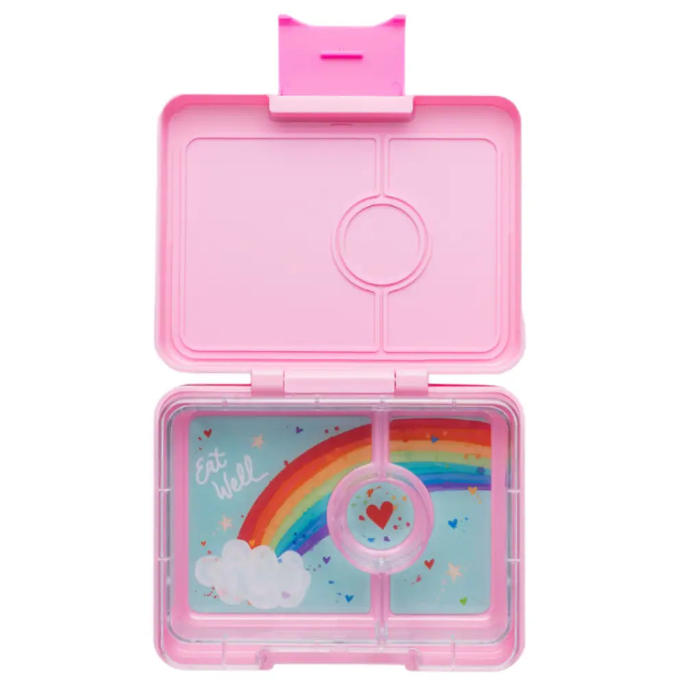 Fiambrera Yumbox Snack 3 secciones - Power Pink Rainbow