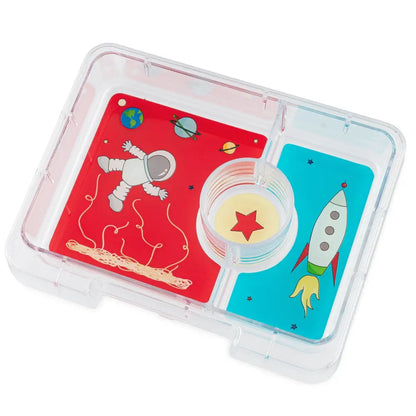 Fiambrera Yumbox Snack 3 secciones - Surf Blue Rocket