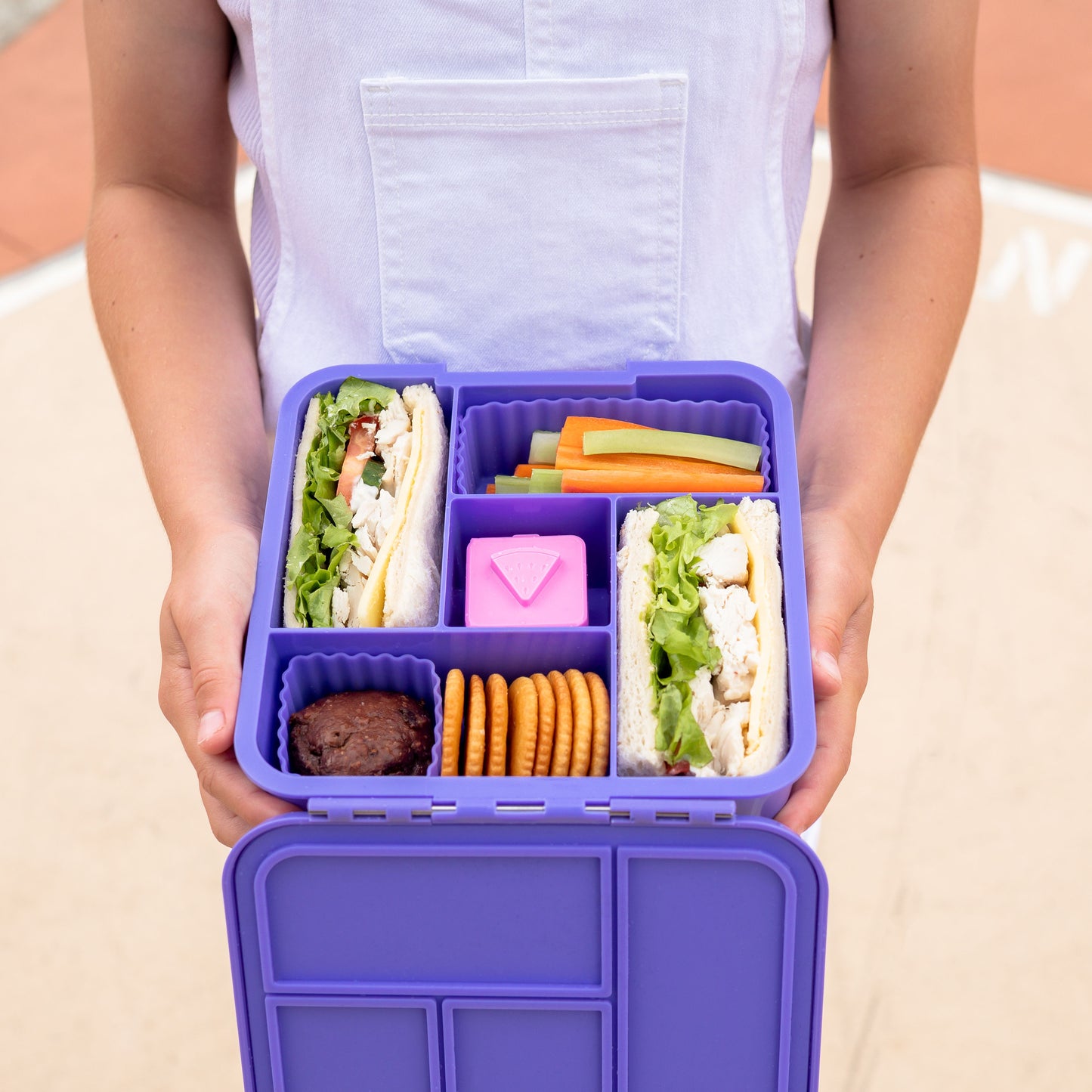 Cubos Bento Set de 3 mixto Little Lunch Box Co - Grape
