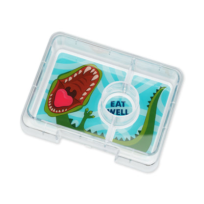 Yumbox Snack Lunch Box 3 Sections - Surf Bleu Dinosaure 