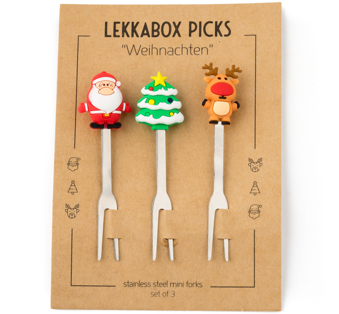 Mini Tenedores Lekkabox - Navidad