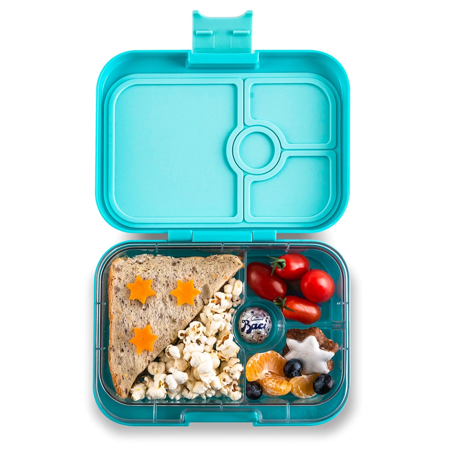 Fiambrera Yumbox Panino 4 secciones - Misty Aqua Rainbow