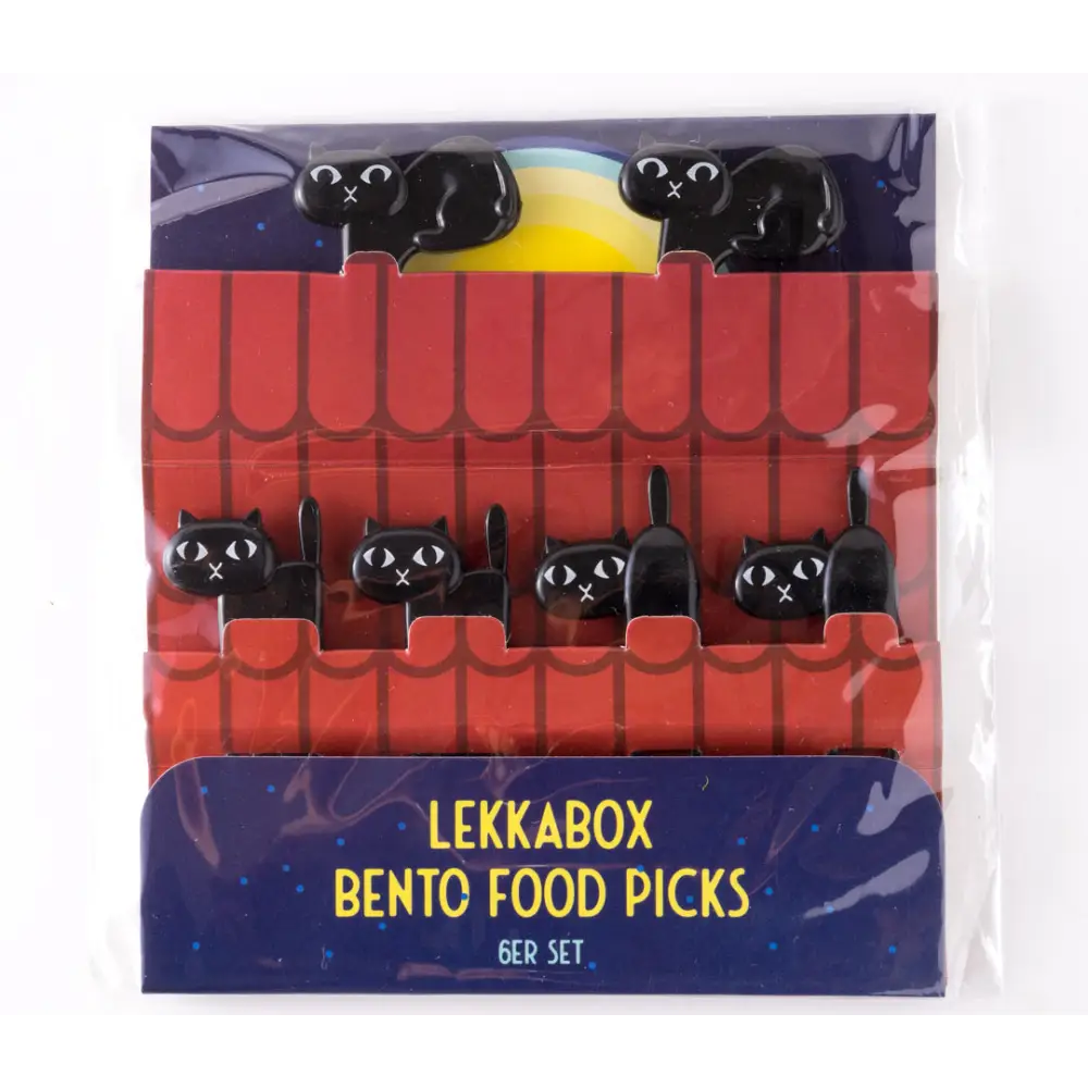 Pinchitos Tenedores Lekkabox - Gatos - Negro - Lekkabox