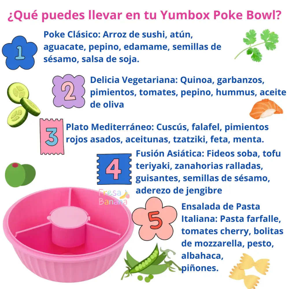 Poke Bowl Yumbox - Guava Pink - Rosa - Yumbox